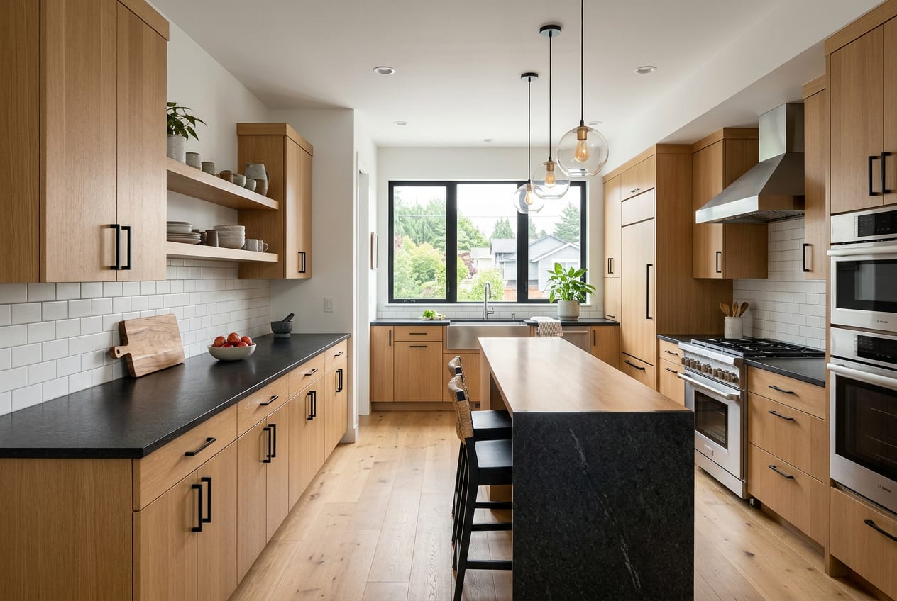 Peralta Kitchen Remodeling Company, kitchen remodeling in Seattle, completed project 1